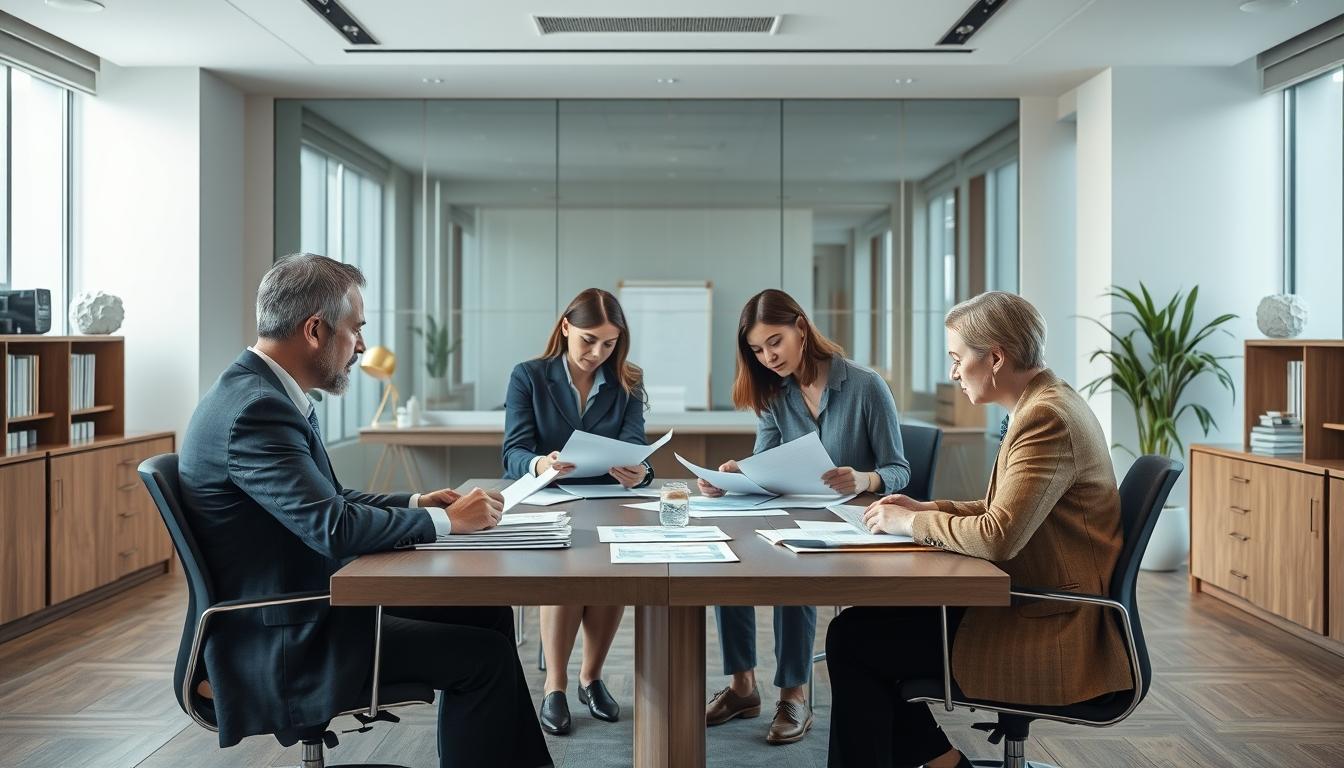 Family elder care planning discussion